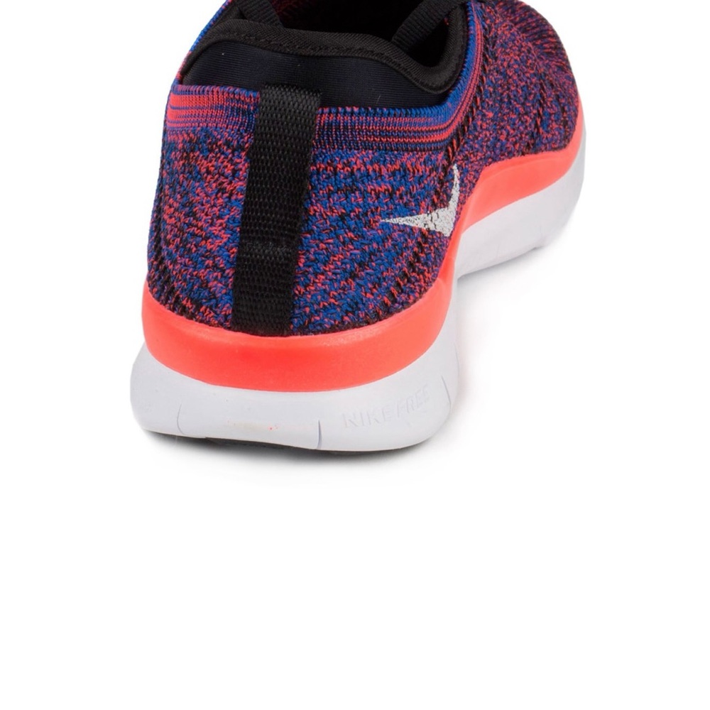 Nike Womens WMNS Free TR Flynkit Black/White/Racer Blue-Crimson 718785-002 - Picture 5 of 10